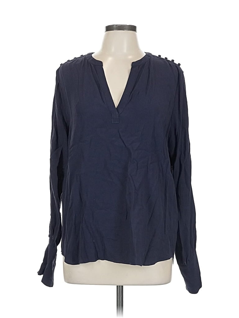 Click to view more detailed imagery on our partner's website Pre-owned Joie Long Sleeve Blouse In Blue