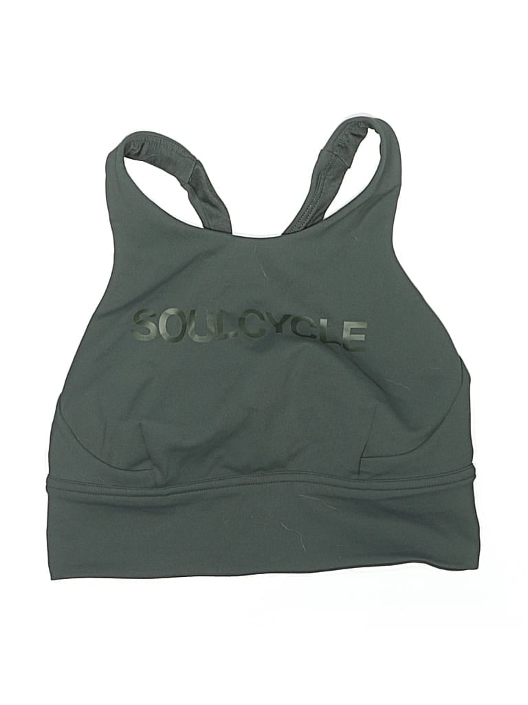 Pre-owned Lululemon Athletica Sports Bra In Green