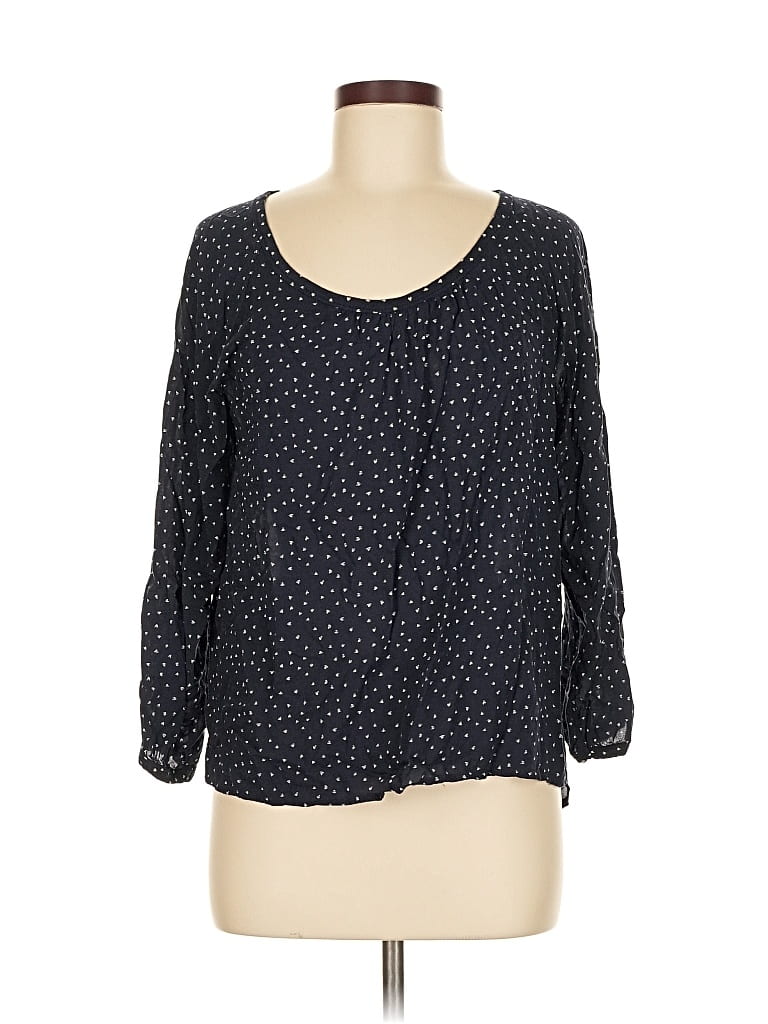 Pre-owned Ann Taylor Loft 3/4 Sleeve T-shirt In Black