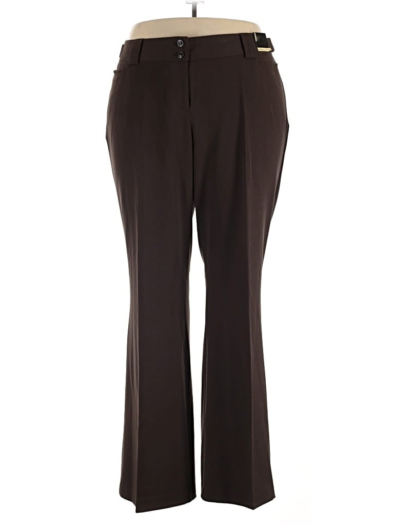 Pre-owned Lane Bryant Dress Pants In Brown
