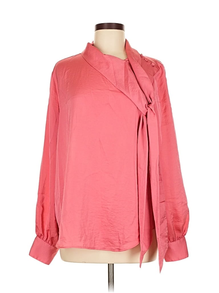 Pre-owned Ann Taylor 3/4 Sleeve Blouse In Pink