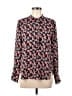 Whistles 100% Polyester Floral Black Long Sleeve Blouse Size 8 - photo 1
