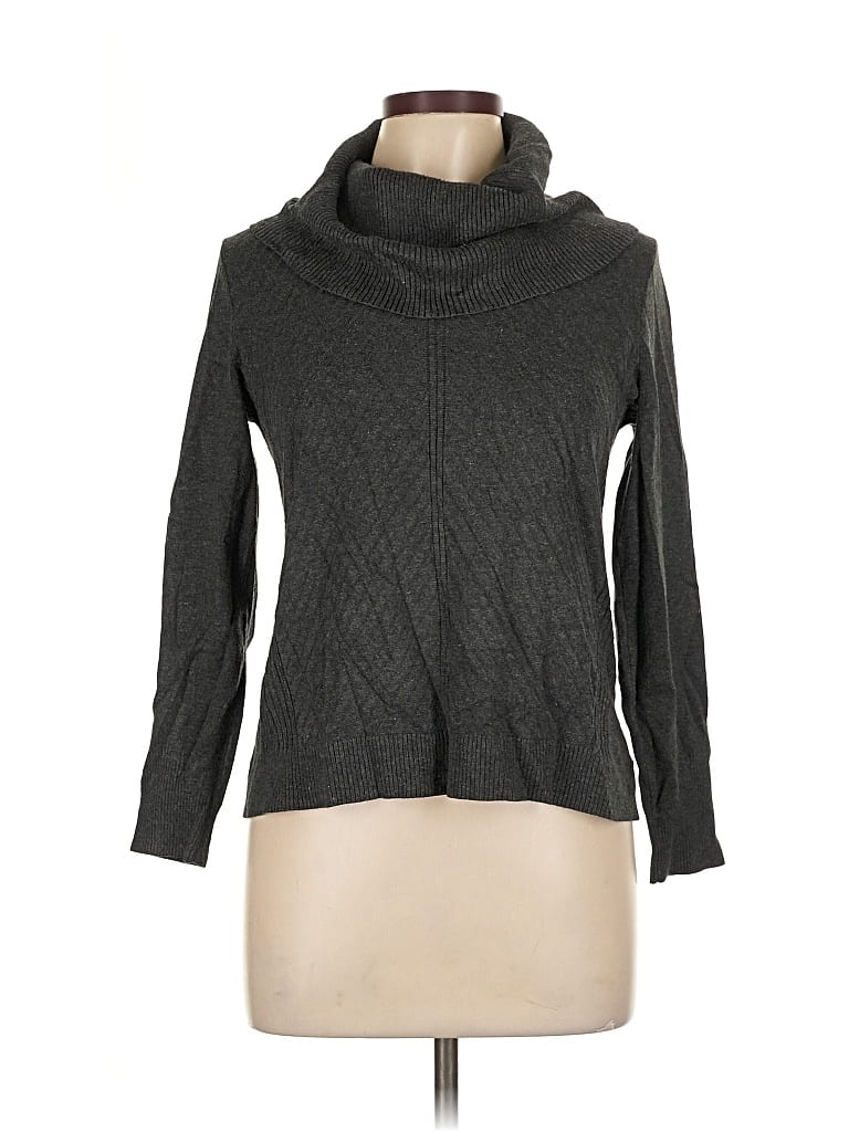 Pre-owned Investments Turtleneck Sweater In Gray