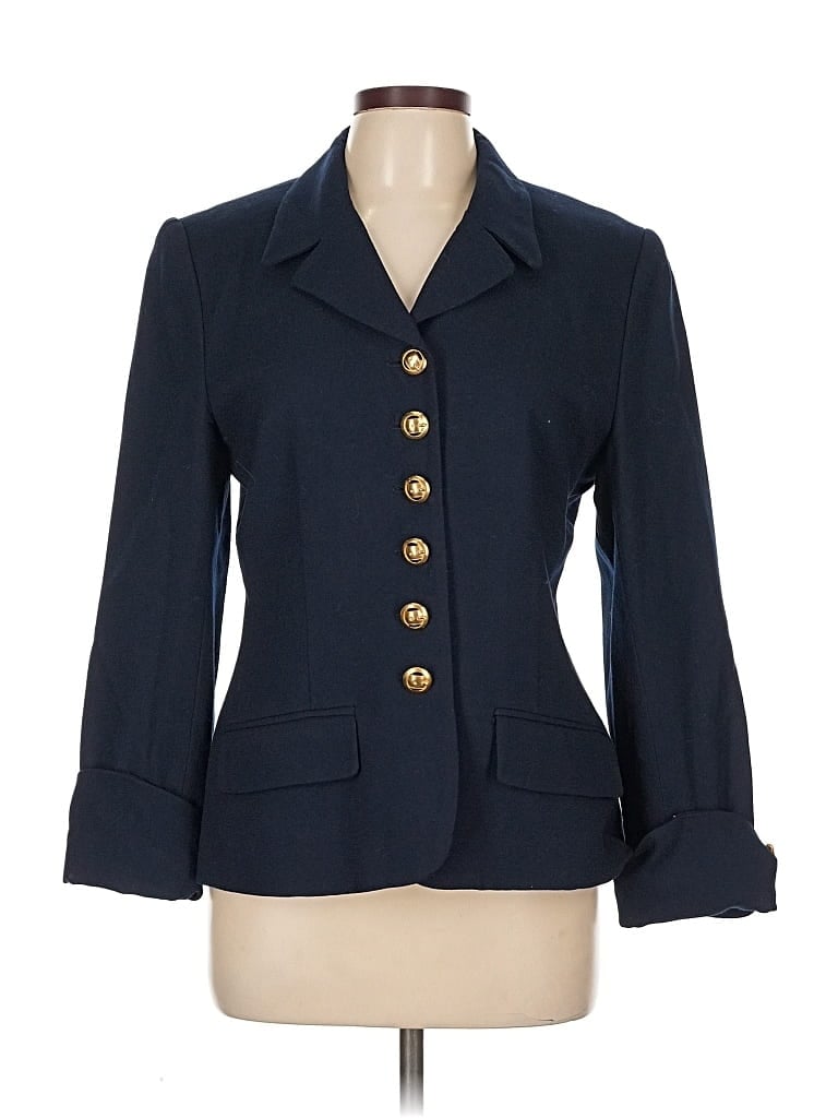 Pre-owned Assorted Brands Blazer Jacket In Blue