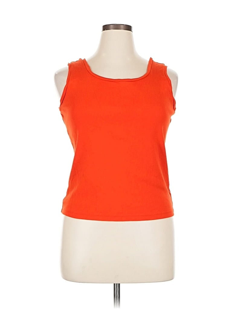 Pre-owned Jones New York Sport Sleeveless T-shirt In Orange