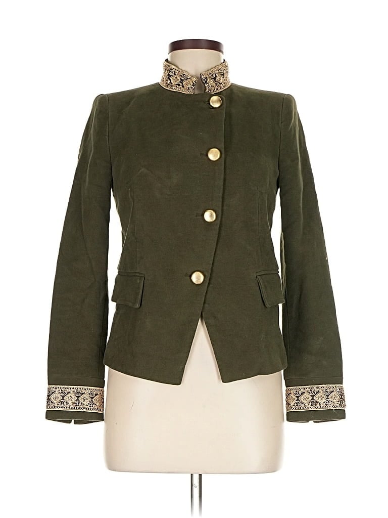 ZARA BASIC Pre-owned Jacket In Green