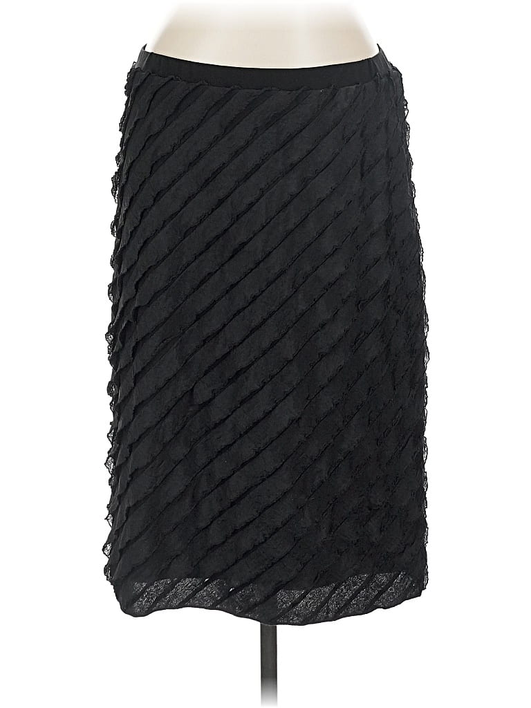 Pre-owned Christopher & Banks Formal Skirt In Black