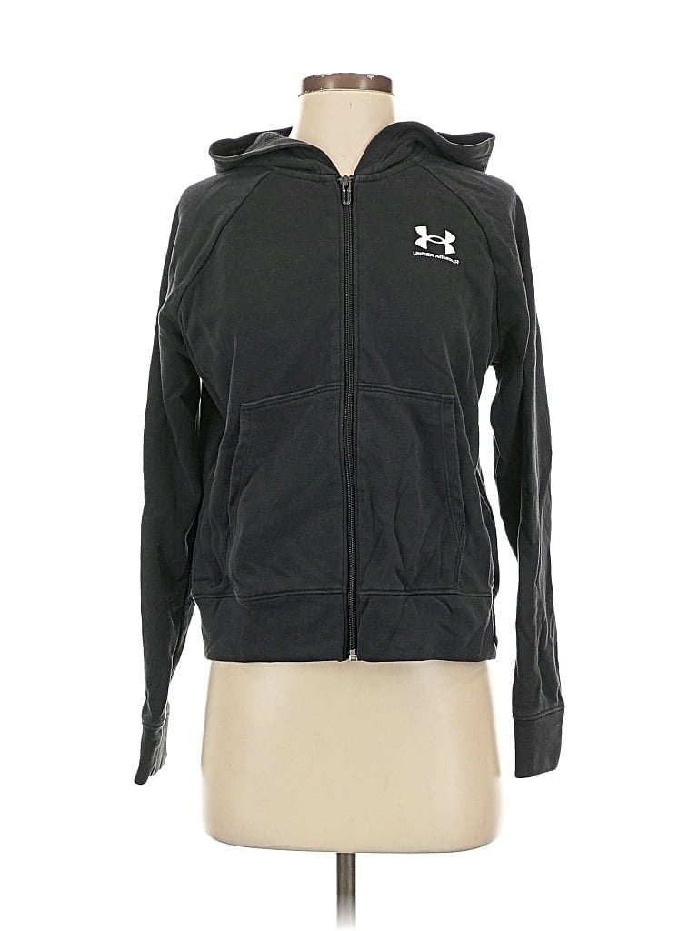 Pre-owned Under Armour Zip Up Hoodie In Gray