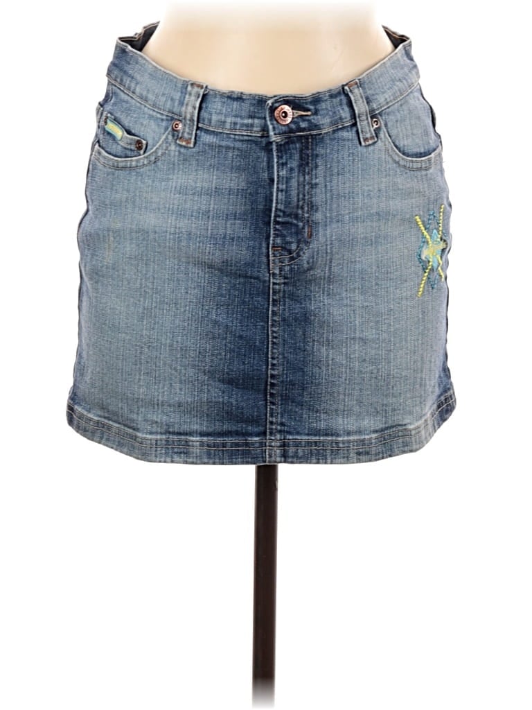 Pre-owned Assorted Brands Denim Skirt In Blue