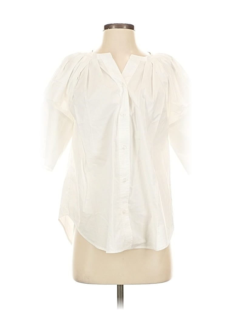 Click to view more detailed imagery on our partner's website Pre-owned A.l.c Short Sleeve Blouse In White
