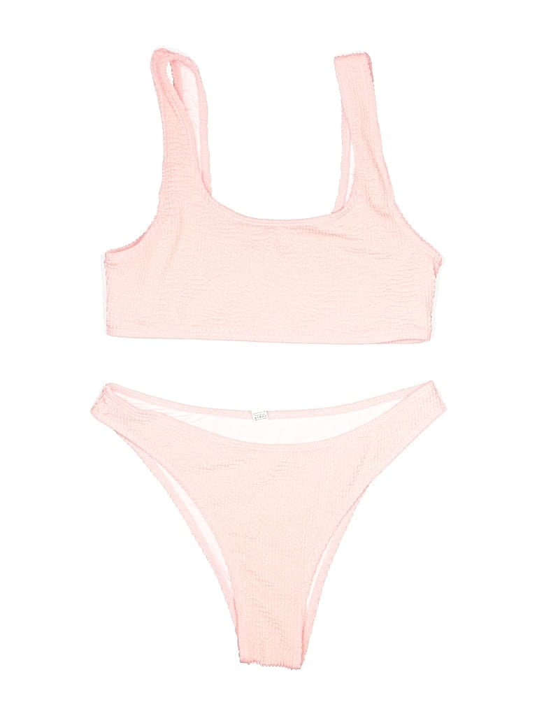 Pre-owned Unbranded Two Piece Swimsuit In Pink