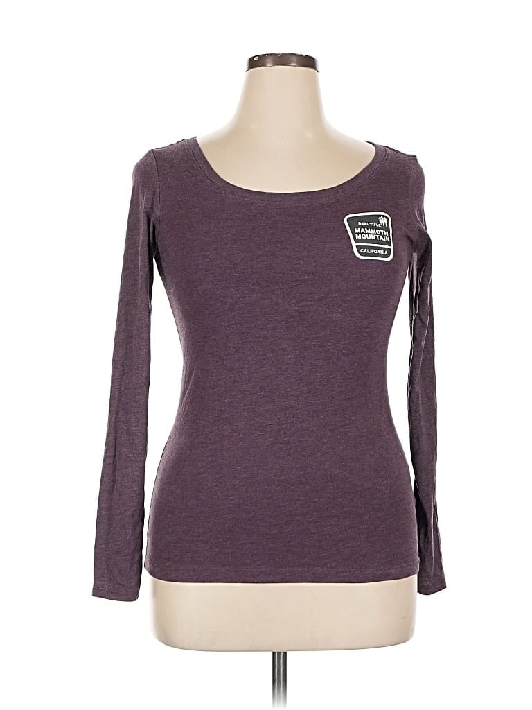 Pre-owned Assorted Brands Long Sleeve T-shirt In Purple