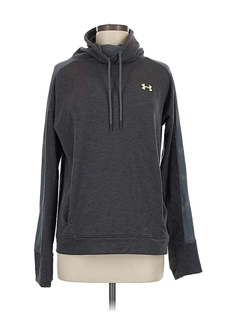 Pre-owned Under Armour Pullover Hoodie In Gray