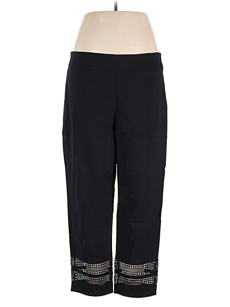 Pre-owned Jm Collection Active Pants In Black