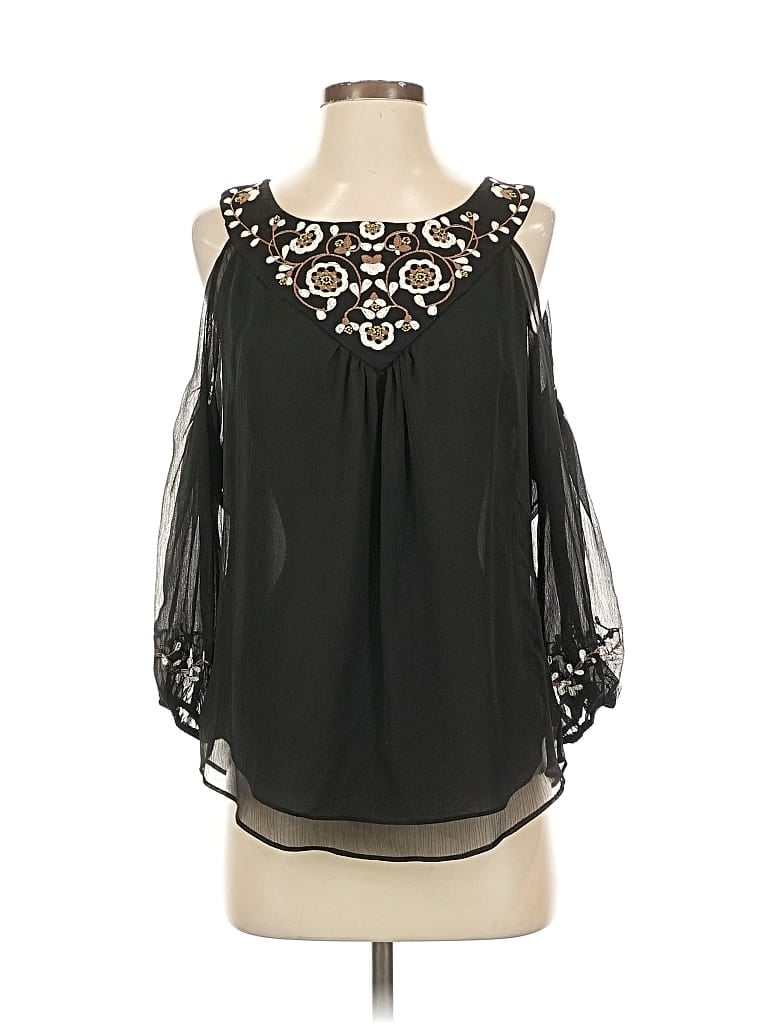 White House Black Market Sleeveless Blouse In Black