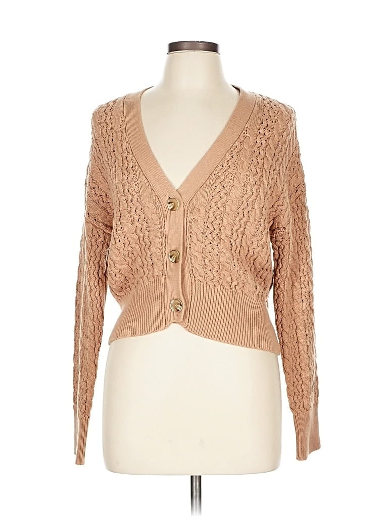 Pre-owned Marc New York Andrew Marc Cardigan Sweater In Brown
