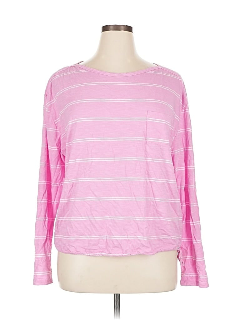 Pre-owned Carve Designs Long Sleeve T-shirt In Pink