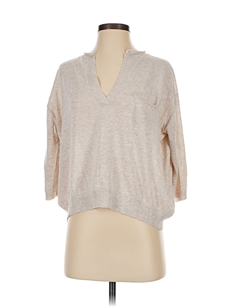 Pre-owned Inhabit Pullover Sweater In White