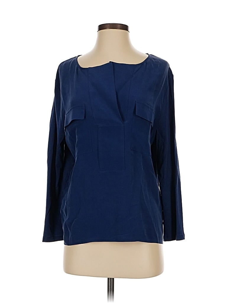 Click to view more detailed imagery on our partner's website Pre-owned Gerard Darel 3/4 Sleeve Blouse In Blue