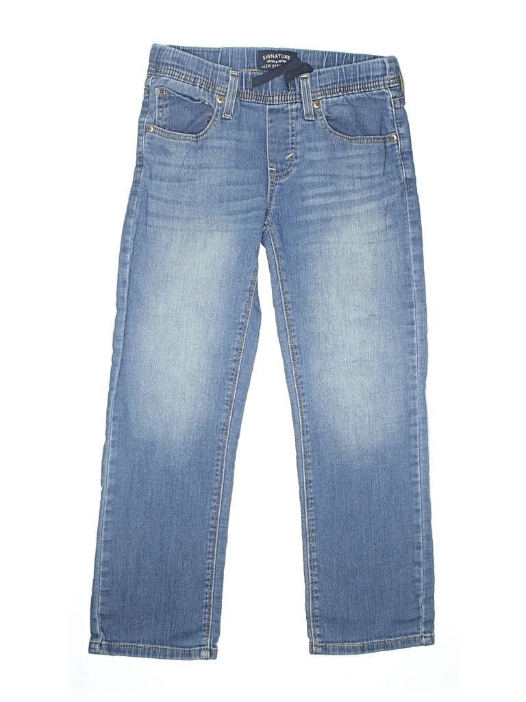 Pre-owned Signature Kids' Jeans In Blue