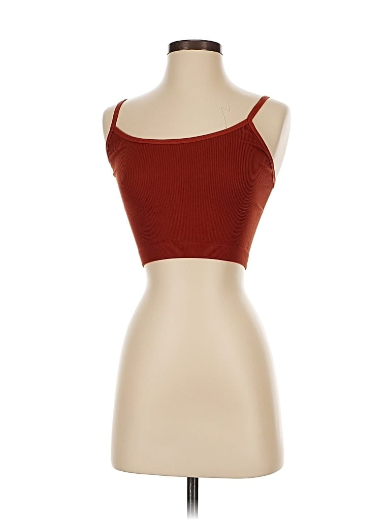 Click to view more detailed imagery on our partner's website Pre-owned Mwl By Madewell Tank Top Red Strapless Neckline Tops