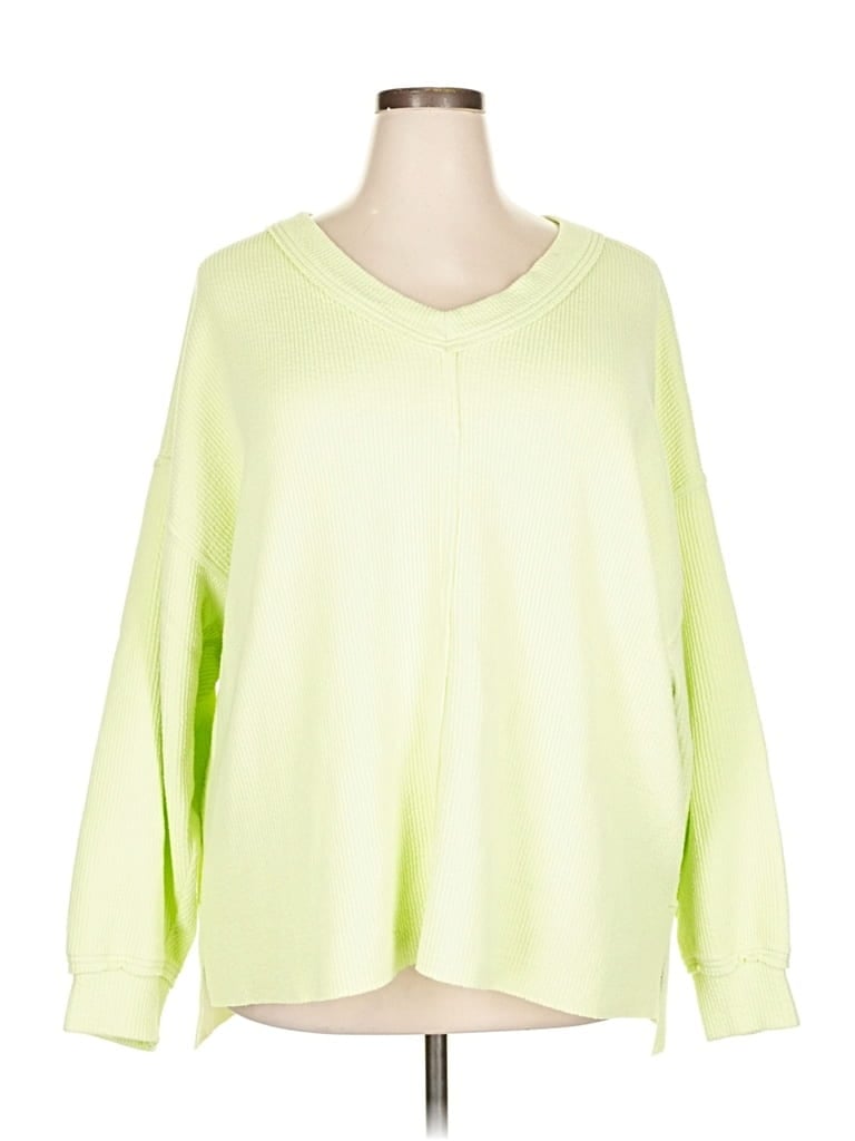 Pre-owned Aerie Pullover Sweater In Green