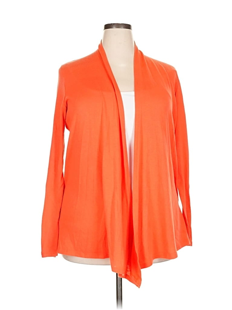 Click to view more detailed imagery on our partner's website Pre-owned Market & Spruce Cardigan Sweater In Orange