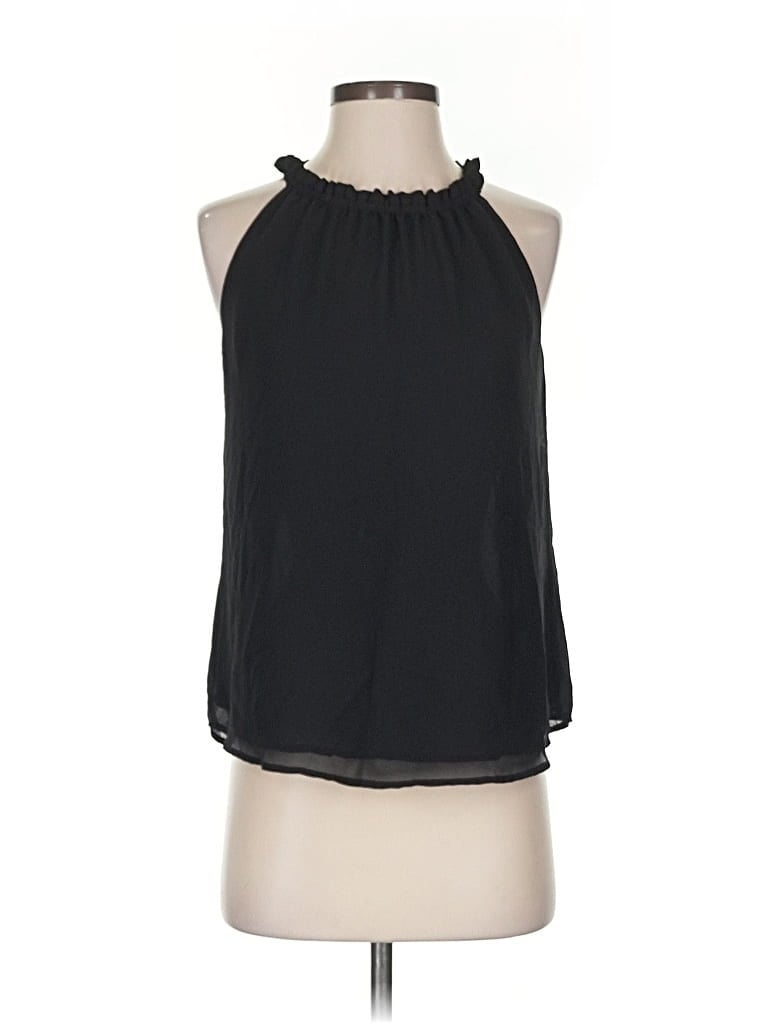 Pre-owned Assorted Brands Sleeveless Blouse In Black