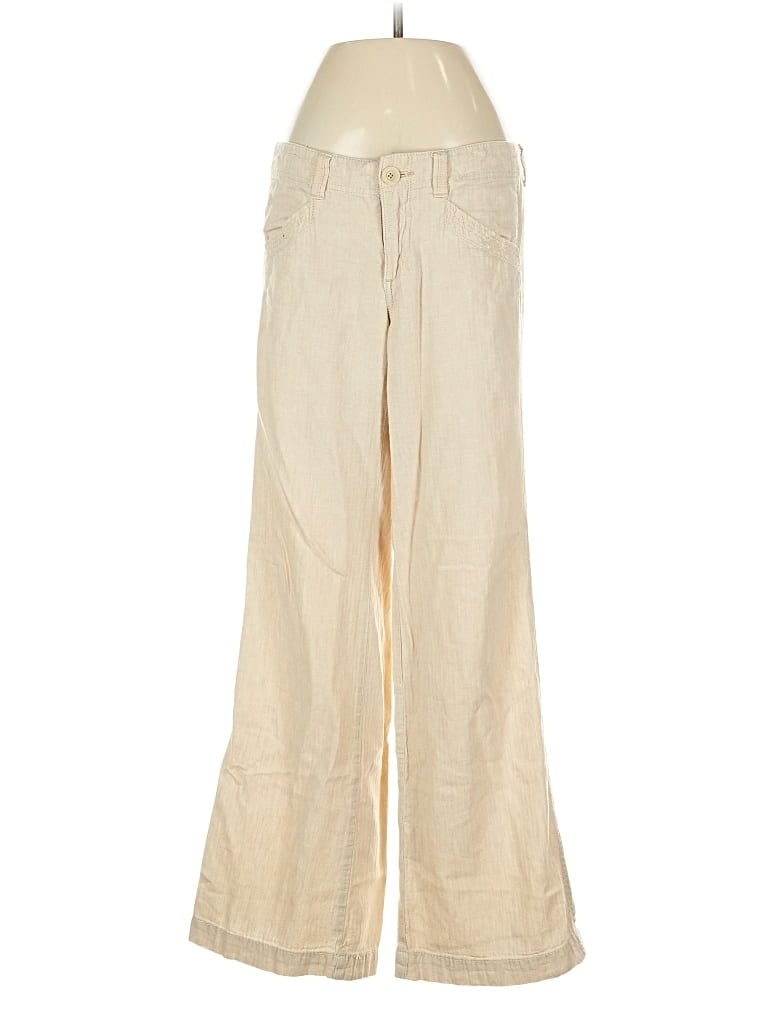 Pre-owned Pilcro And The Letterpress Linen Pants In Brown