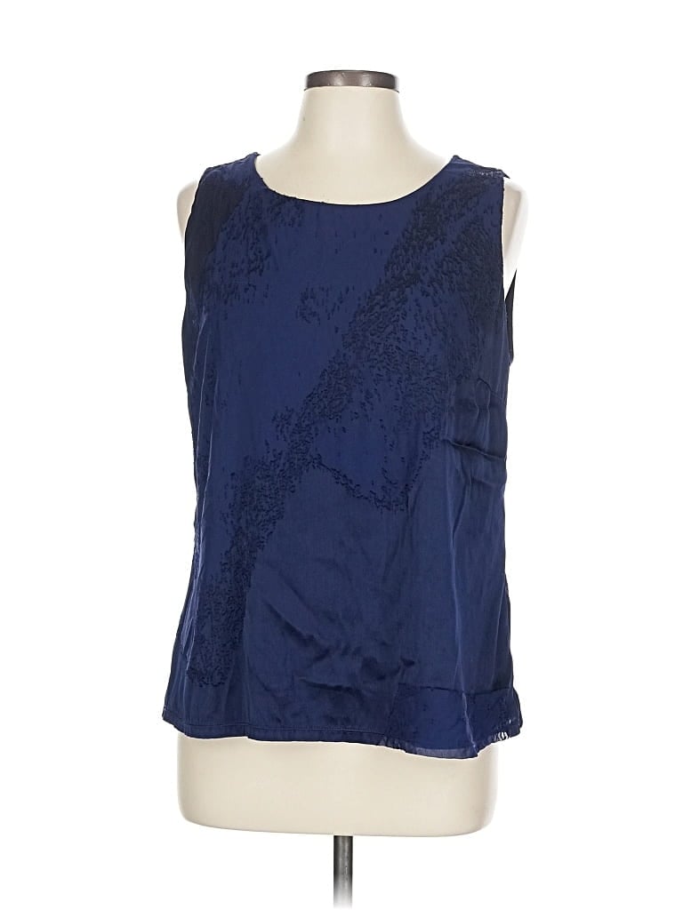 Pre-owned Dkny Sleeveless Blouse In Blue
