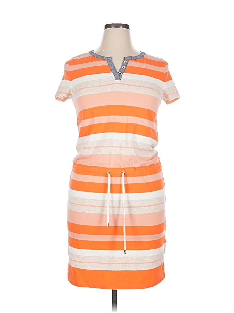 Pre-owned Jones New York Signature Casual Dress In Orange