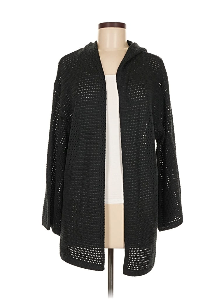 Pre-owned Elan Cardigan Sweater In Black