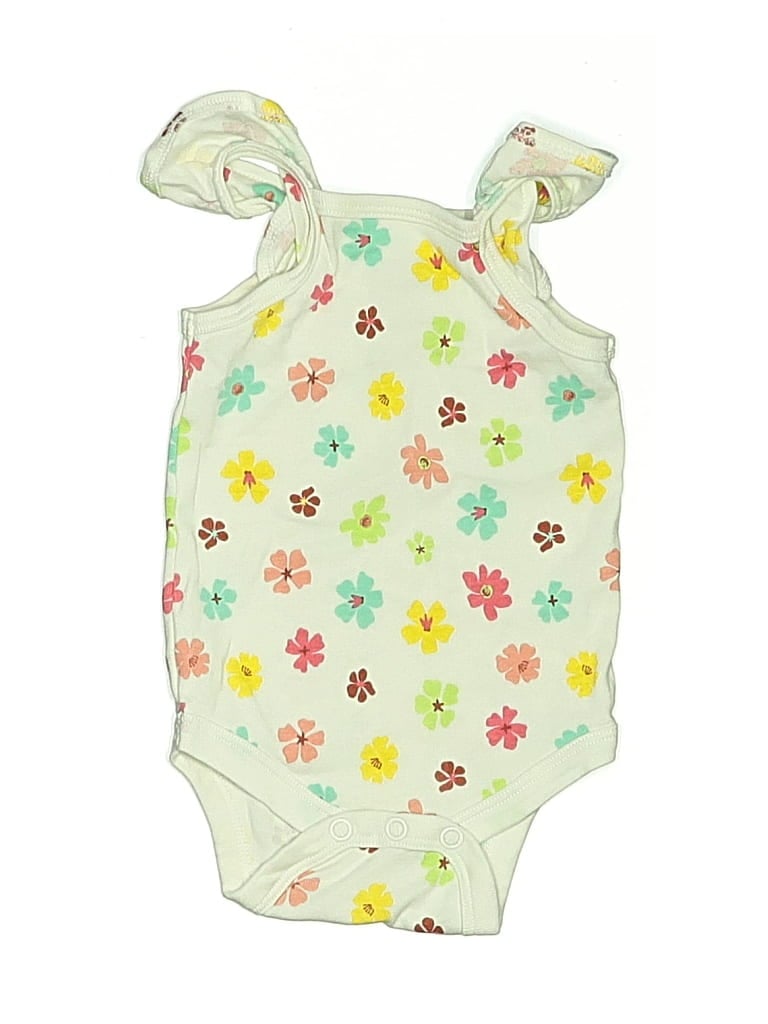 Pre-owned Okie Dokie Babies' Short Sleeve Onesie In Green