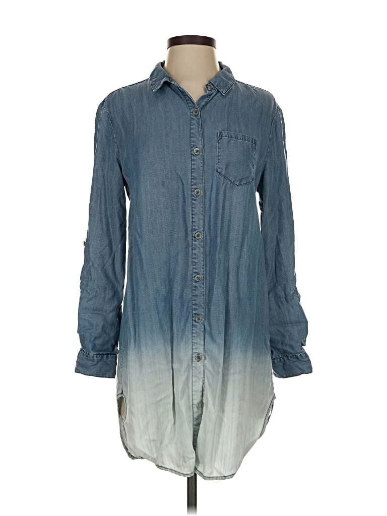 Pre-owned Holding Horses Long Sleeve Button Down Shirt In Blue