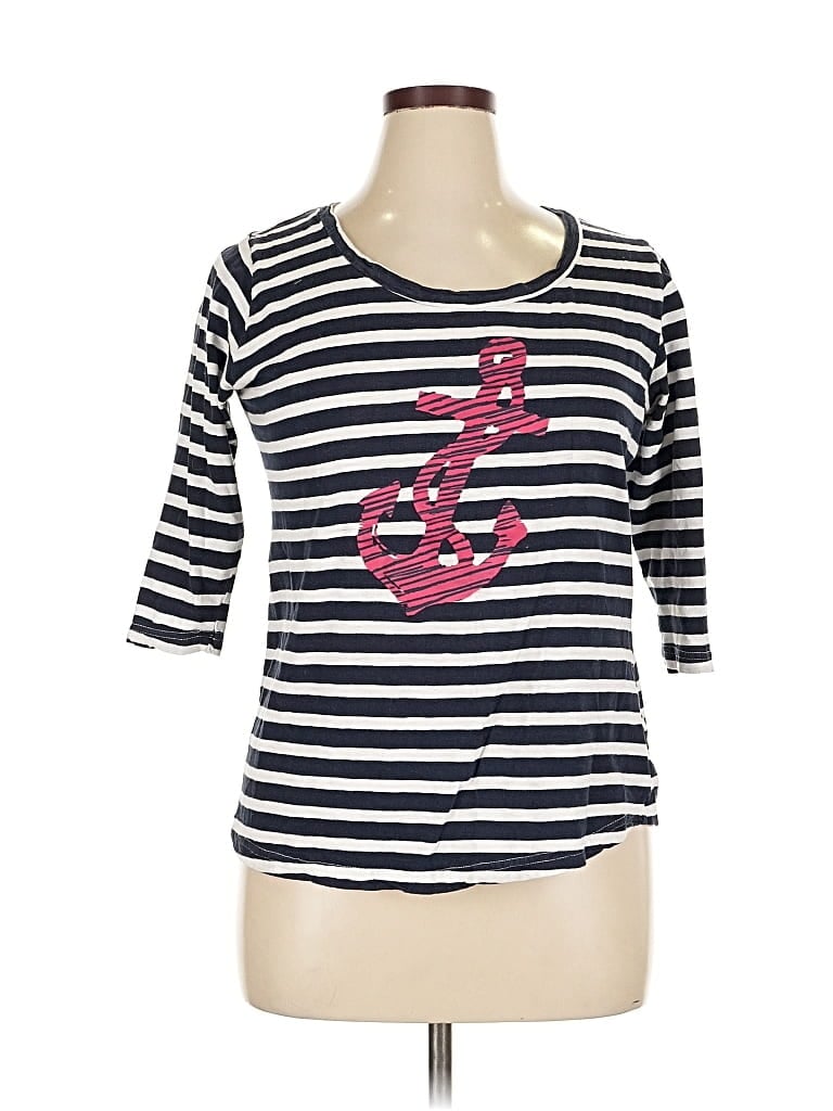 Pre-owned Assorted Brands 3/4 Sleeve T-shirt In Pink