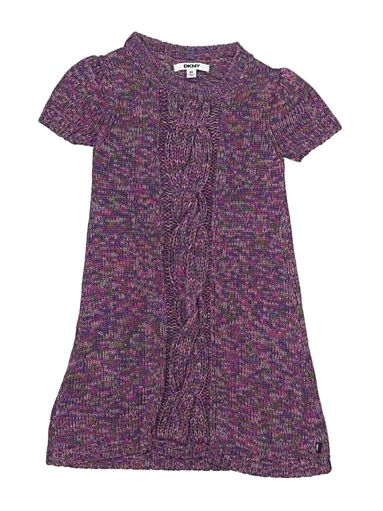 Pre-owned Dkny Kids' Dress In Purple