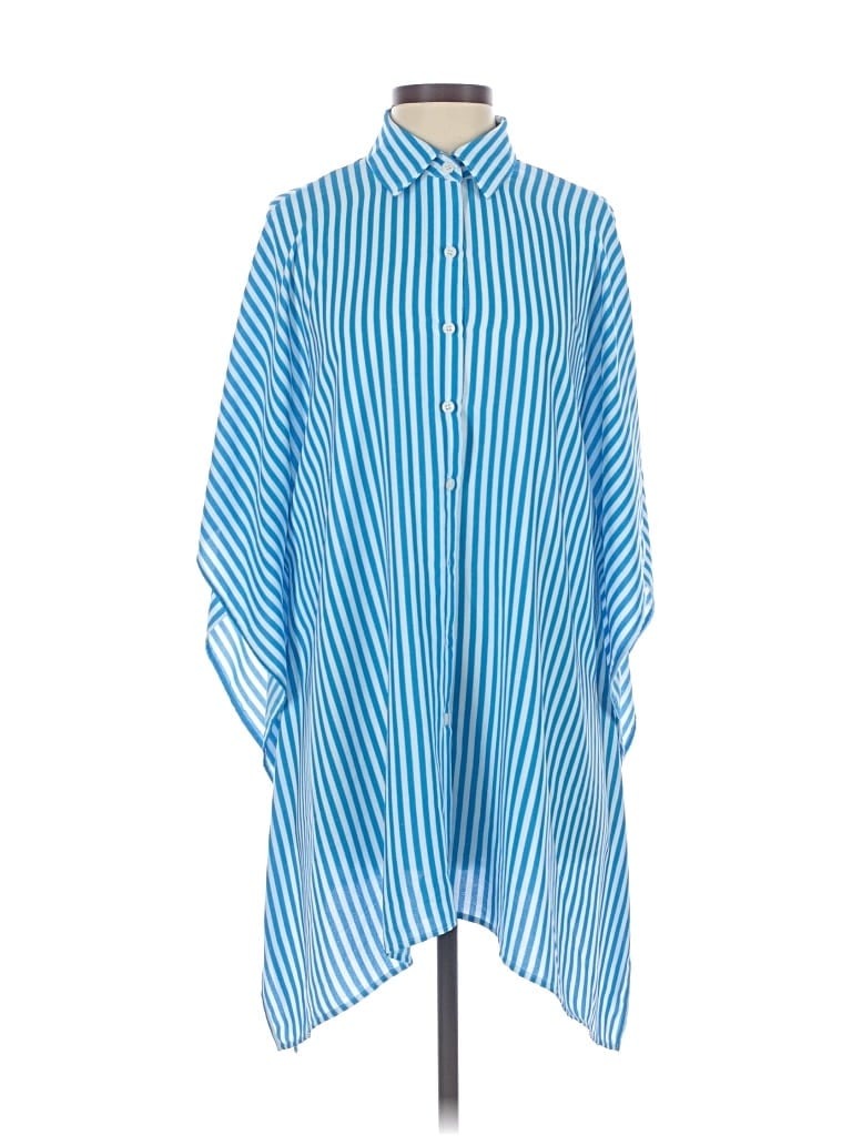 Tommy Bahama 3/4 Sleeve Blouse In Blue