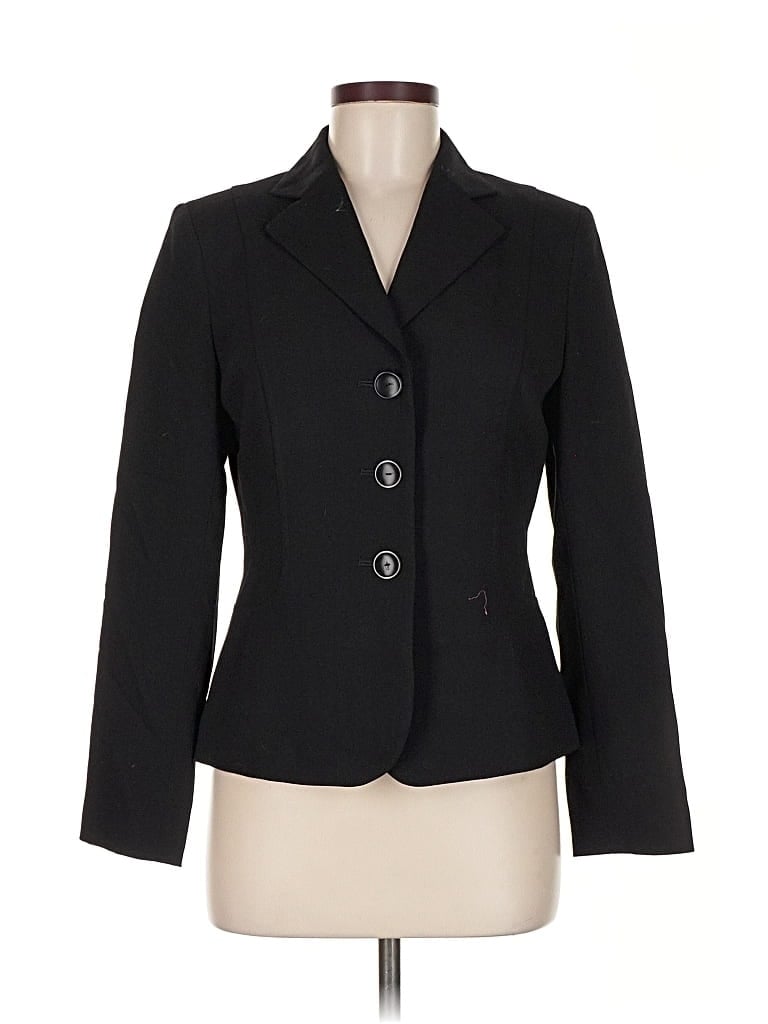Pre-owned Talbots Blazer Jacket In Black
