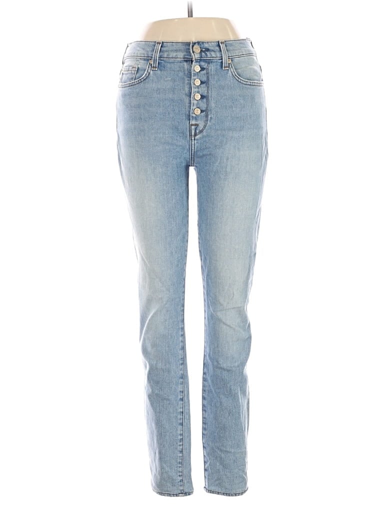 Pre-owned 7 For All Mankind Jeans In Blue