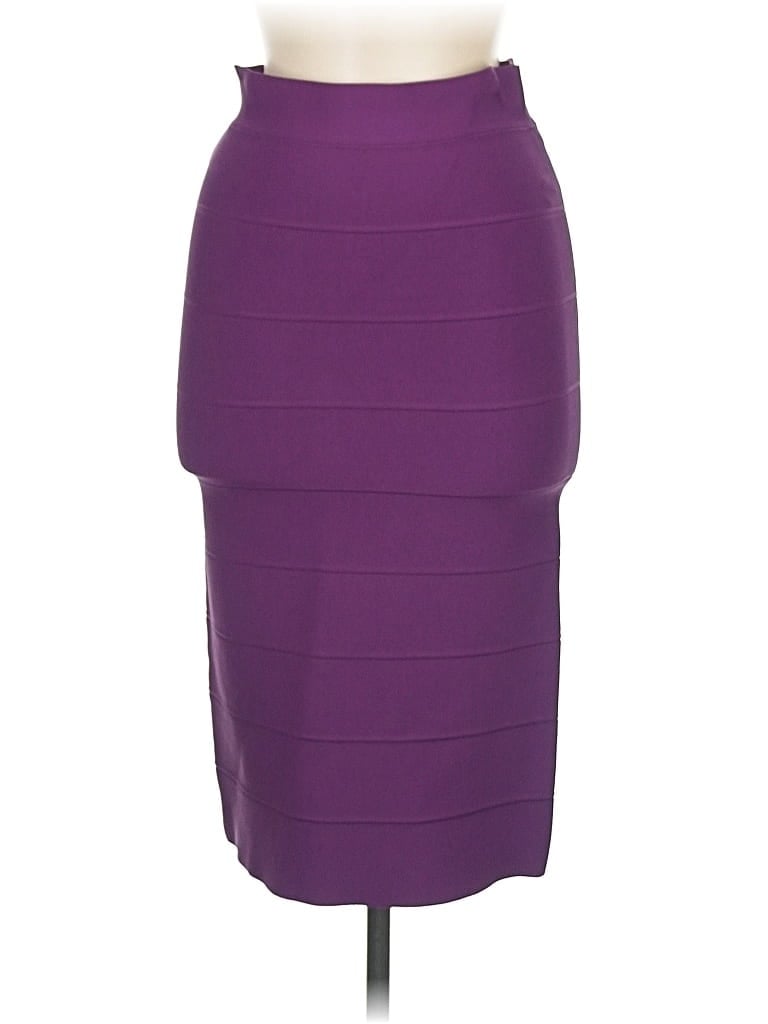 Pre-owned Bcbgmaxazria Formal Skirt In Purple