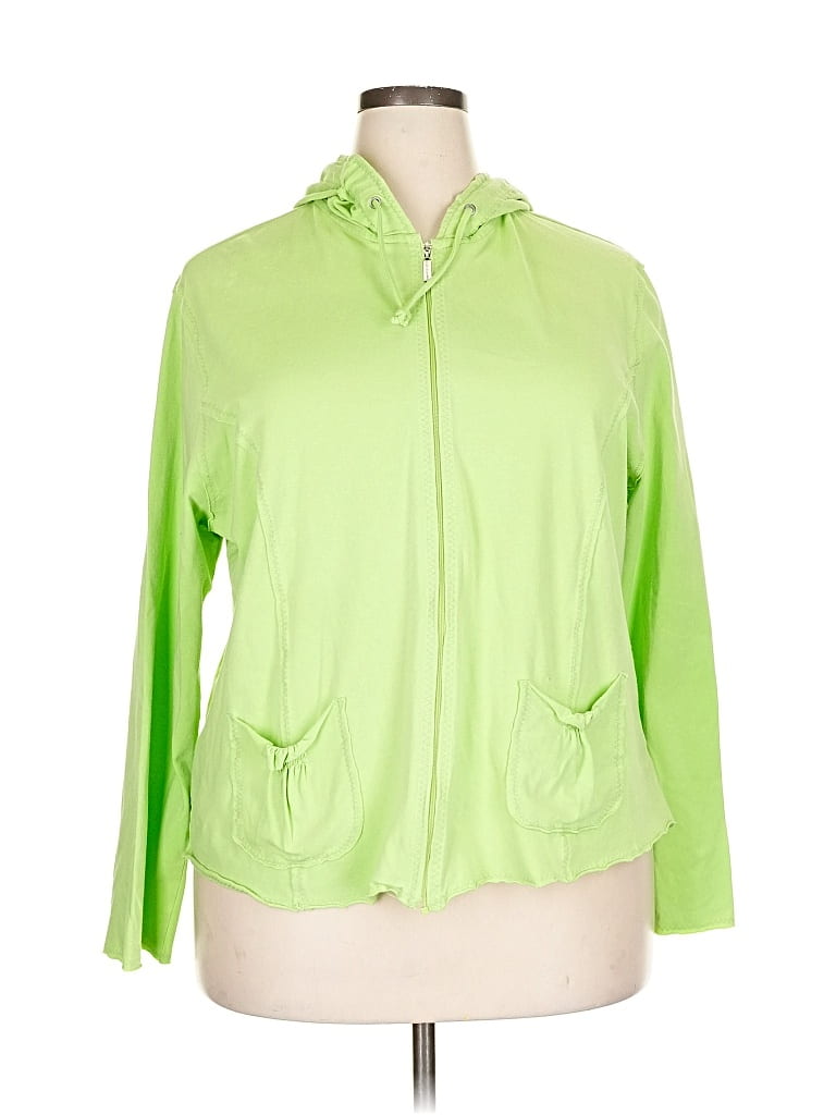 Pre-owned Marisa Christina Zip Up Hoodie In Green