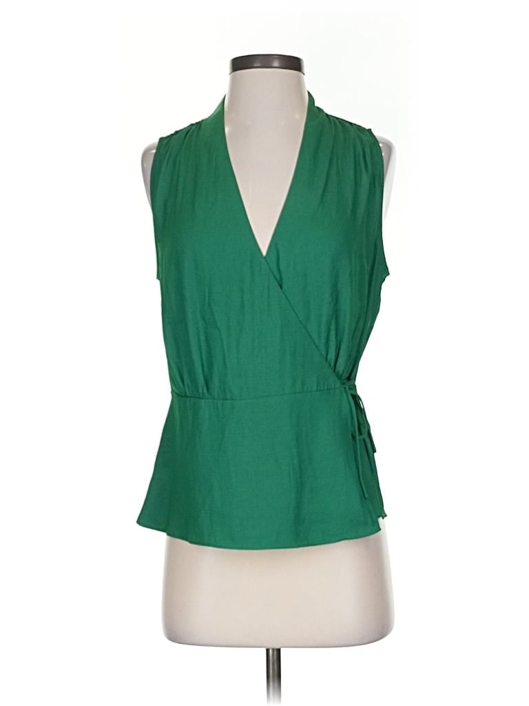Pre-owned Banana Republic Sleeveless Blouse In Green