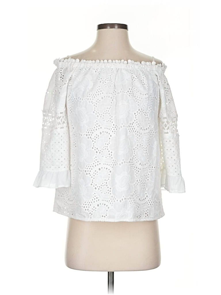 LILLY PULITZER Pre-owned 3/4 Sleeve Blouse In White