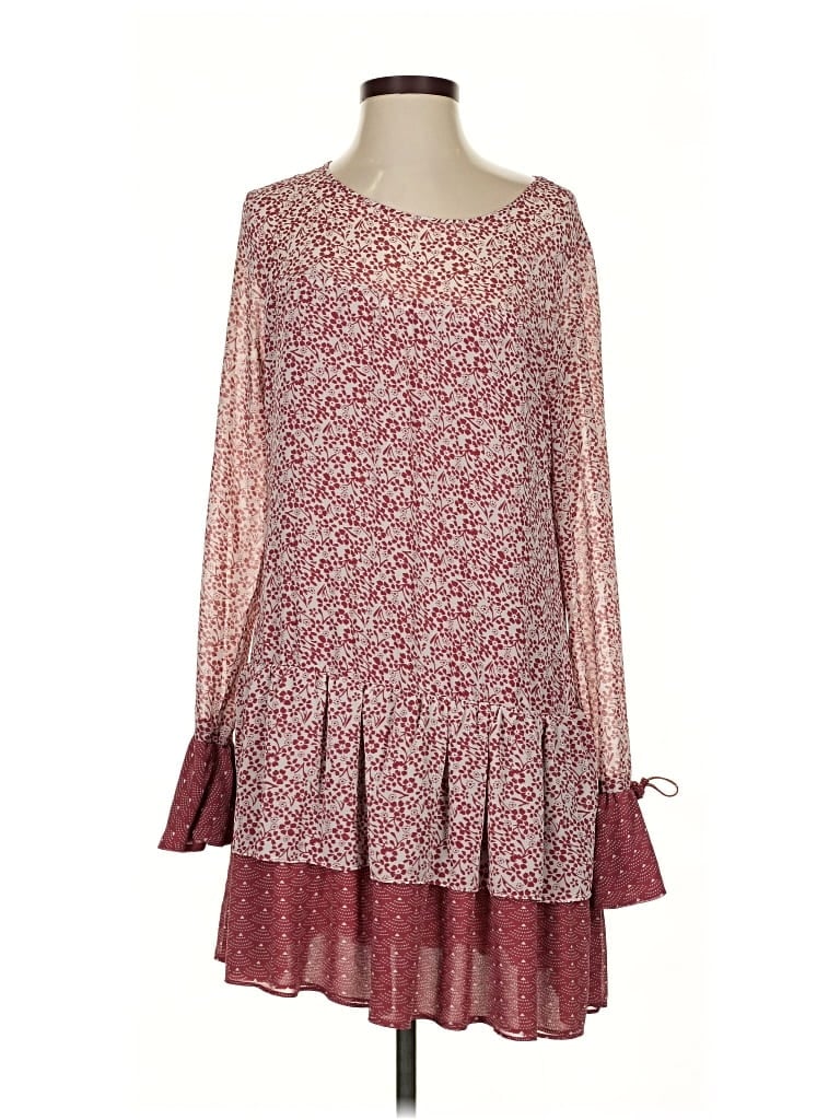 TULAROSA Pre-owned Casual Dress In Burgundy