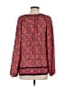 Gap 100% Polyester Red Pink Long Sleeve Blouse Size XS - photo 2