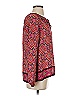 Gap 100% Polyester Red Pink Long Sleeve Blouse Size XS - photo 4