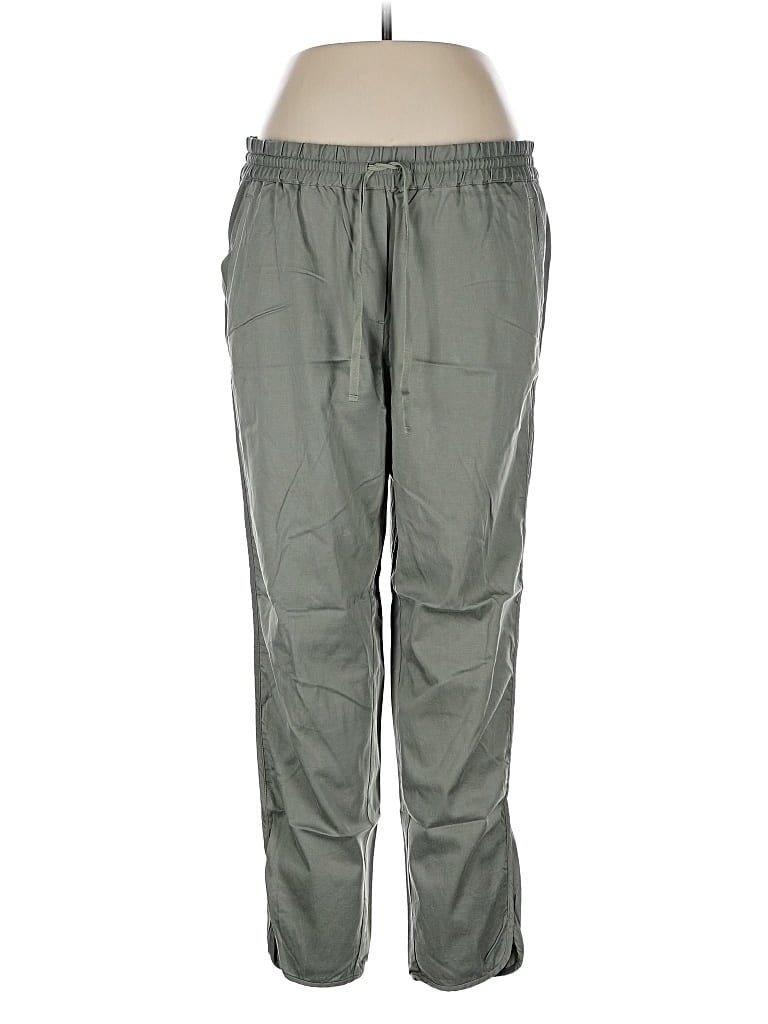 Pre-owned Jjill Track Pants In Green