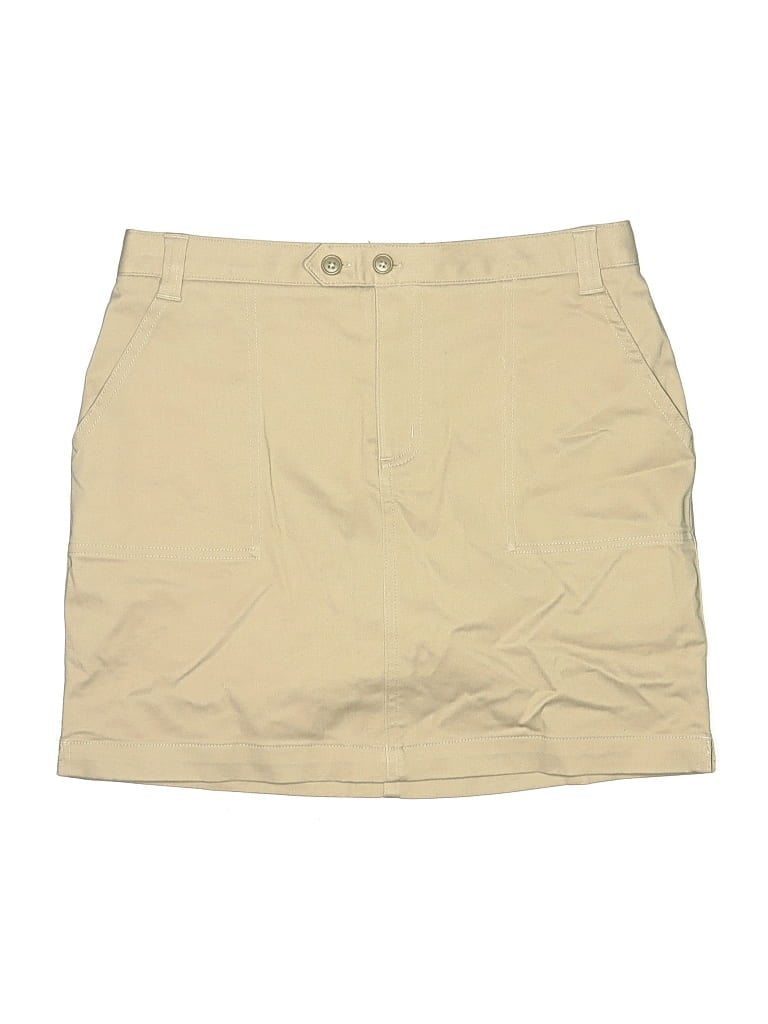 Pre-owned Lands' End Kids' Skort In Brown