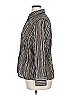 East5th Stripes Silver Brown Long Sleeve Blouse Size XL - photo 5