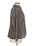 East5th Stripes Silver Brown Long Sleeve Blouse Size XL - photo 4